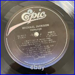 Michael Jackson Thriller Back Cover Error Vinyl Record Qe 38112 Rare