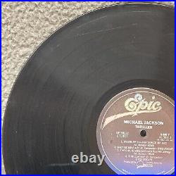 Michael Jackson Thriller Rare Cover Error Vinyl Record Qe 38112 Quincy Jones