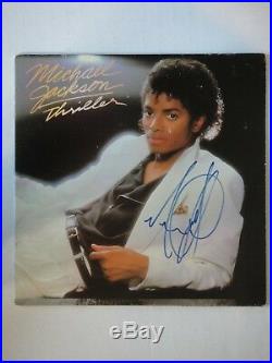 Michael Jackson Thriller Signed Album Beckett (bas) Certified Autograph Rare