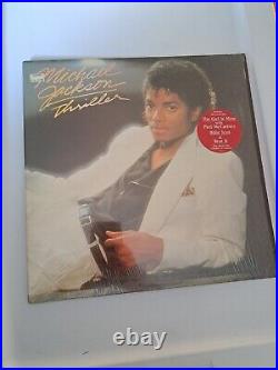 Michael Jackson Thriller Vinyl Record Rare With Hype Sticker Error 1st Press