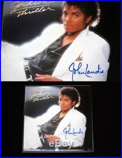 Michael Jackson Thriller director John Landis signed promo flat! RARE PROOF