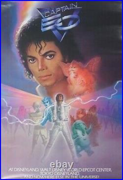 Michael Jackson Tokyo Disneyland Captain EO Official Poster 1987 Rare JAPAN NEW