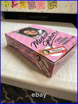 Michael Jackson Topps 1984 Wax box 36 Sealed Packs Series 1 Rare No X On Box Top