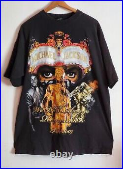 Michael Jackson Vintage Dangerous Tour Memorial Mens T-shirt Size 2xl Rare
