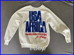 Michael Jackson We Are The World Shirt, USA For Africa Orginal Mega Rare Signed