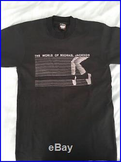 Michael Jackson World Of Michael Bad Tour T Shirt M Ultra Rare Official