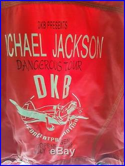 Michael Jackson extremely rare danish crew dangerous tour jacket Copenhagen 1992