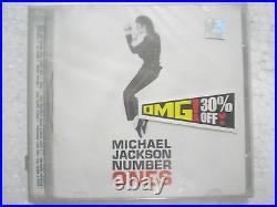 Michael Jackson mj Number Ones CD 2005 RARE INDIA HOLOGRAM NEW OMG! Sticker