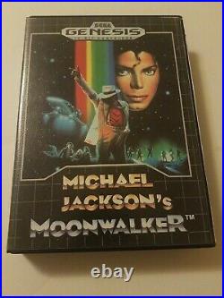 Michael Jackson's Moonwalker (Sega Genesis, 1990) CIB COMPLETE Nice Shape RaRe