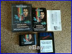 Michael Jackson's Moonwalker Sega Genesis, Complete with extremely rare poster