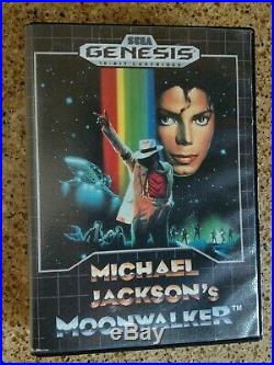 Michael Jackson's Moonwalker Sega Genesis, Complete with extremely rare poster
