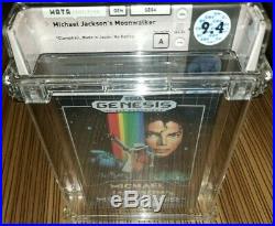 Michael Jackson's Moonwalker Sega Genesis Sealed Mint Gold WATA 9.4 A Super RARE