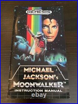 Michael Jackson's Moonwalker -sega Genesis Amazing Condition Complete! Rare