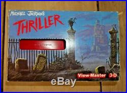 Michael Jackson's Thriller Viewmaster Viewer Box Set & Reels Rare Boxed F492