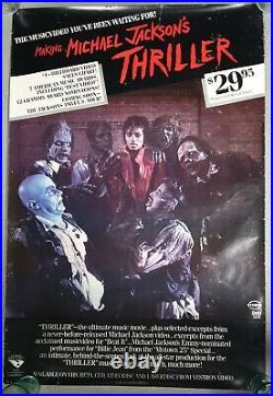 Michael Jackson's Thriller huge promo poster O. G. 1984 Vestron MusicVideo RaRe
