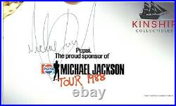 Michael Jackson signed Oversized Cut JSA LOA Rare Bold Auto d. 09 Z675