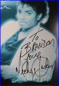 Michael Jackson signed autograph Thriller LP Album rare no promo