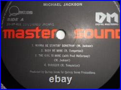 Michael Jacksonthriller Master Soundjapan Rare Limitted Press&obi&all Insert