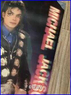 Michael jackson 1987 photo hologram poster Extremely Rare