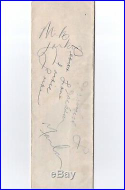 Michael jackson the Jackson 5 signed autographs rare BECKETT