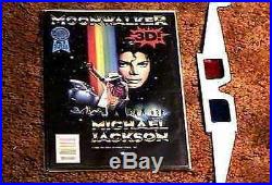 Moonwalker 3-d #1 Comic Book With Glasses Michael Jackson Rare