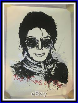 Mr Brainwash Michael Jackson King Of Pop S/n Screen Print Mbw Sold Out & Rare