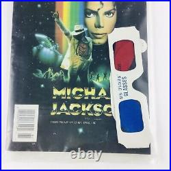 New Vintage RARE 1989 Michael Jackson Moonwalker Comics Series #75 3D Glasses