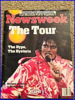 Newsweek 1984 The Michael Jackson Tour Nostalgia Extemely Rare