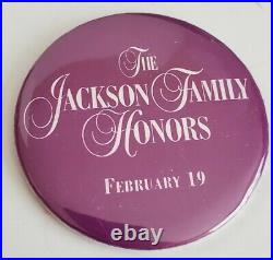 Original Jackson Family Honors RARE Promo 1994 Badge/Button 3 Michael & Janet