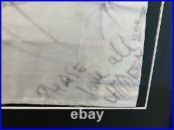 RARE GENUINE Michael Jackson Signed Pice Of Pillow Autogramm Orginal
