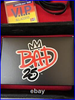 RARE Michael Jackson BAD 25 Collectors Trunk/Briefcase Zipper With Swag Items