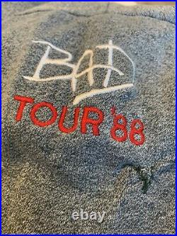 RARE Michael Jackson Bad Tour 1988 Crew Exclusive Sweatshirt