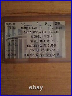 RARE Michael Jackson FINAL SHOW ticket stub New York City Madison Square Garden