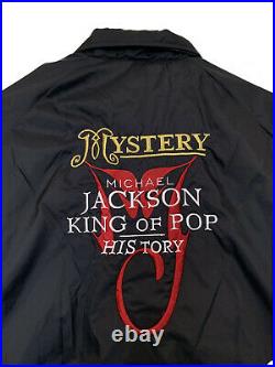 RARE Michael Jackson HIStory World Tour 1996 Nylon Coach Jacket Sz. XL