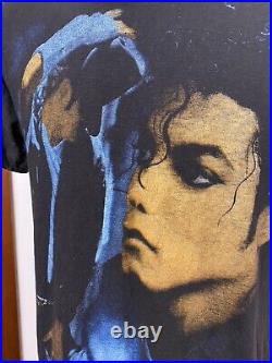 RARE! ? Michael Jackson T Shirt King Of Pop Dangerous World Tour 1992-Vintage M