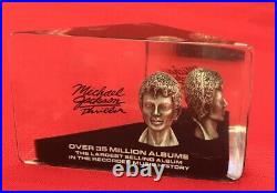 RARE Michael Jackson Thriller Lucite 3-D Award
