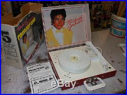 RARE Michael Jackson Vanity Fair Record Player WITH Needle Good Working Shape