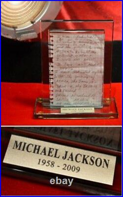 RARE Signed MICHAEL JACKSON Autograph LETTER, Global #GV550025, COA, UACC, DVD