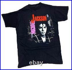 RARE Vintage 1988 Michael Jackson Bad Tour Shirt European Size L/XL