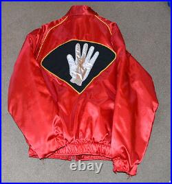 RARE Vtg Michael Jackson Smooth Criminal Concert Satin Tour Jacket Roadie 1987