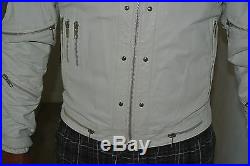 RARE White Original J Park Leather Michael Jackson BEAT IT Jacket