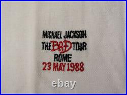 RARE mint Michael Jackson 1988 BAD Tour press promo polo top Italy