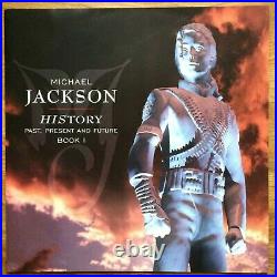 RARE original 3lp MICHAEL JACKSON History Book 1 EX+ PROMO STICKER + insert