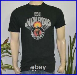 RaRe 1984 THE JACKSON 5 vtg michael five concert tour t-shirt (L) MINT 80s R&B