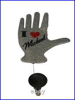 Rare 1980's Michael Jackson Waving Glitter Glove Hand