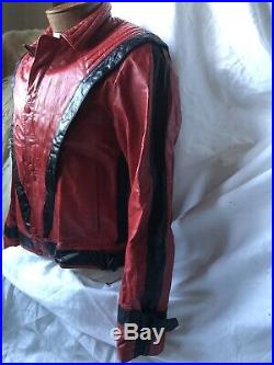 Rare 1980s vintage Michael Jackson Thriller Jacket 100% Genuine Leather Size 40