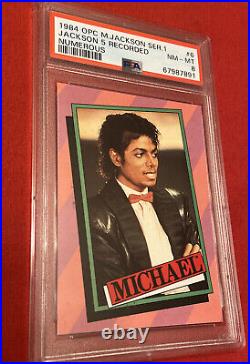 Rare 1984 OPC O-PEE-CHEEE Michael Jackson Series 1 #6 PSA 8 highest graded pop 3