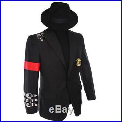 Rare Classic MJ Michael Jackson BAD Jacket Informal Buckle Badge Suit Blazers