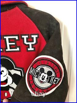 Rare Disney Mickey Mouse VTG Varsity Jacket As Worn By Michael Jackson 1990s L