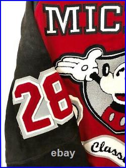 Rare Disney Mickey Mouse VTG Varsity Jacket As Worn By Michael Jackson 1990s L